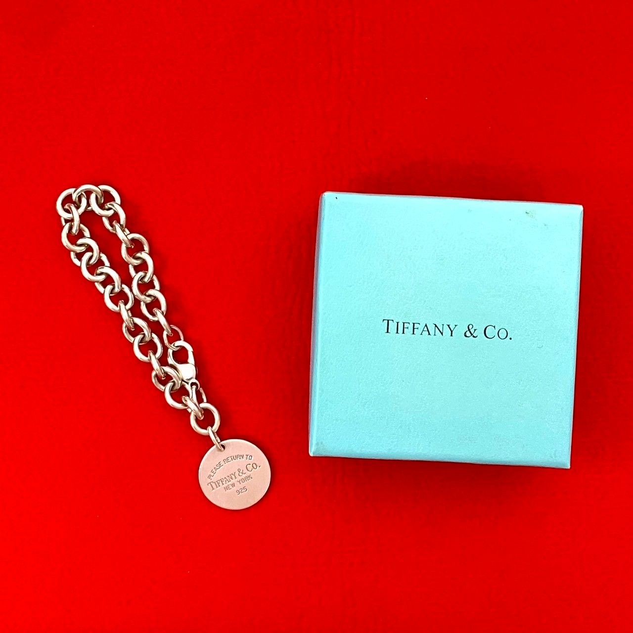 極 美品 TIFFANY&Co. ティファニー リターントゥ オーバル