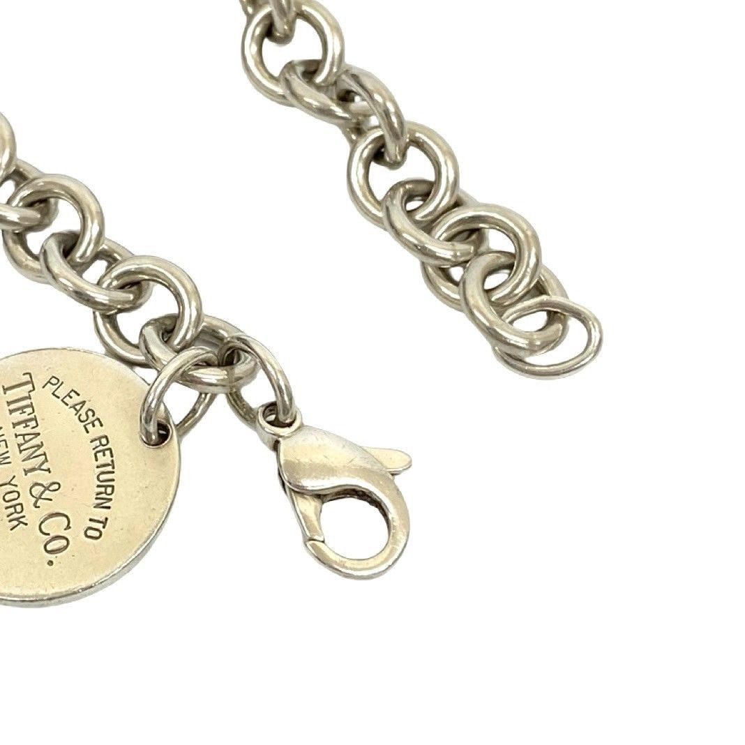 極美品 ティファニー 旧ロゴ コンビ チェーン社外品 シルバー k18 極美品 ティファニー 旧ロゴ コンビ チェーン社外品 シルバー k18