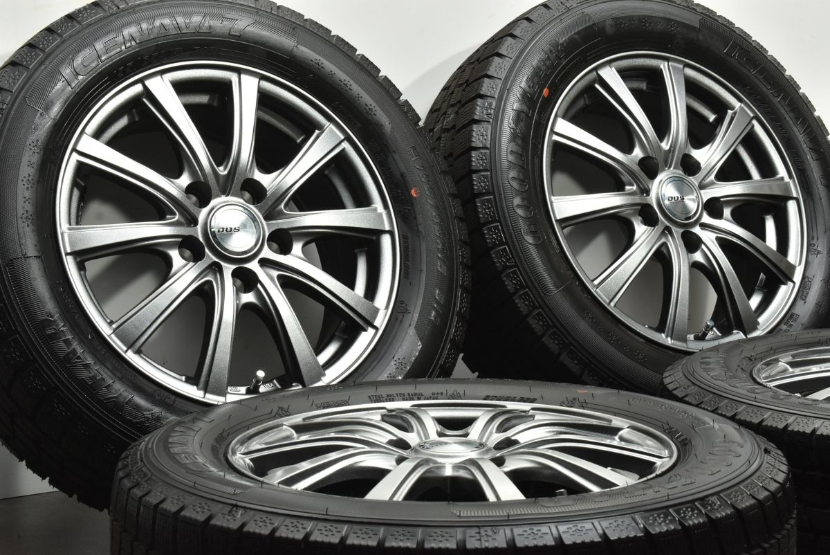 使用僅か DOS 15 in 6 J 43 PCD 114.3 アイスナビ7 195|65 R ノア ヴォクシー エスクァイア セレナ ステップワゴン アクセラ プレマシー