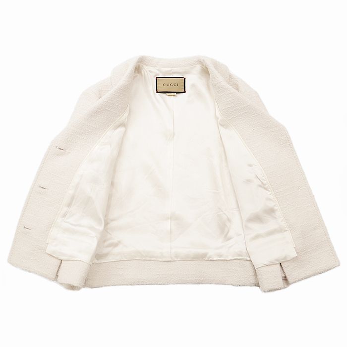 GUCCI グッチ ラペルドジャケット ファインブークレツイード 