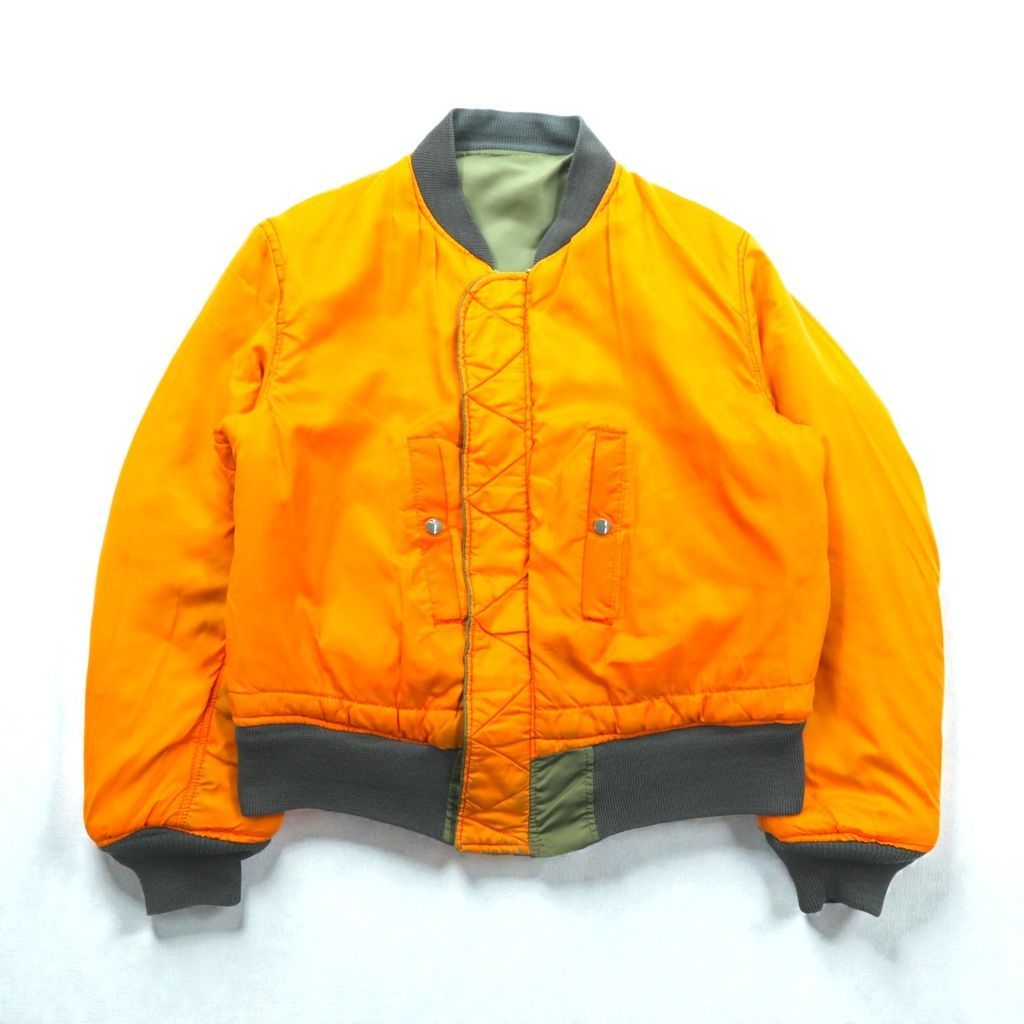 90s USA製 GREENBRIER MA-1 リバーシブル フライト M US Military 90s Vintage MA-1 Flight Jacket GREENBRIER 米国製