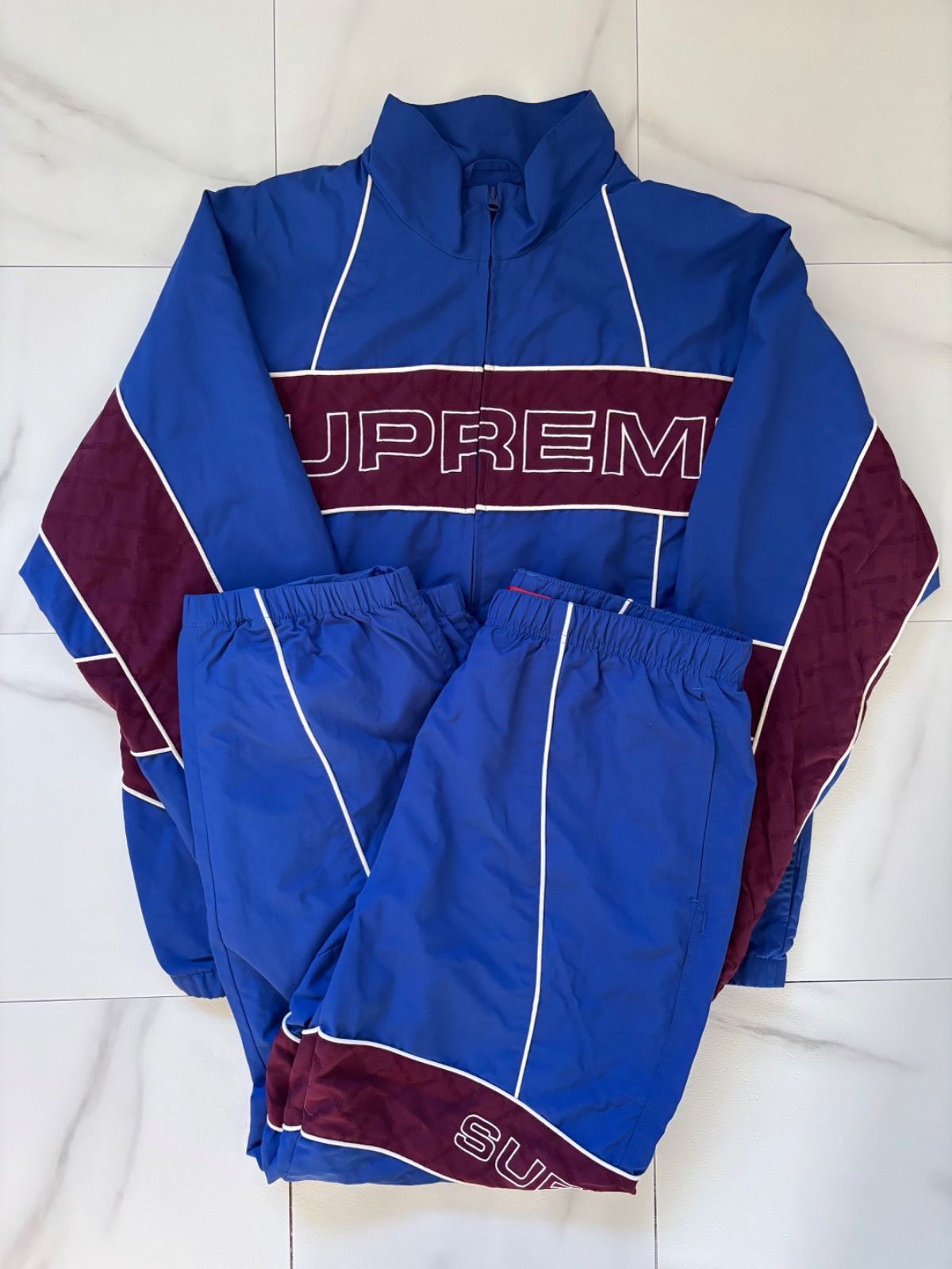 22aw Supreme Jacquard Panel Track Jacket セットアッジャージ