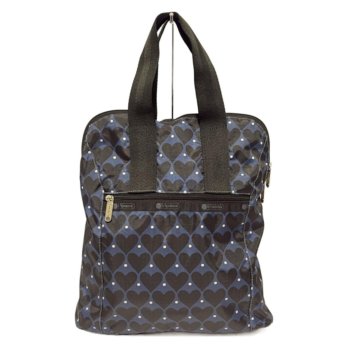 LESPORTSAC レスポートサック リュックサック ネイビー 黒 ハート