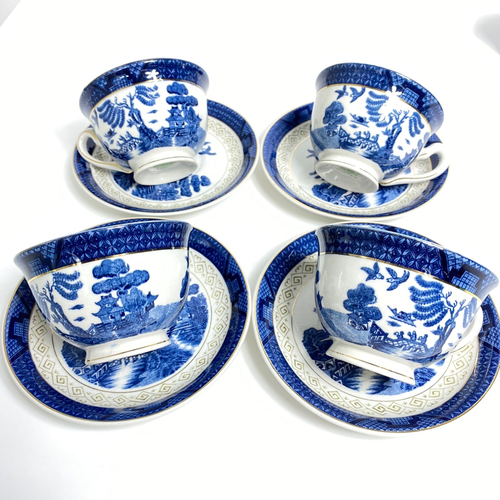 希少 NIKKO ダブルフェニックス ティーカップ＆ソーサー 4客セット