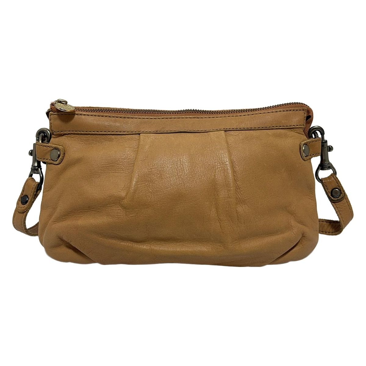 russet ラシット ショルダーバッグ - ライトブラウン ミニバッグ|ストラップ着脱可 レザー