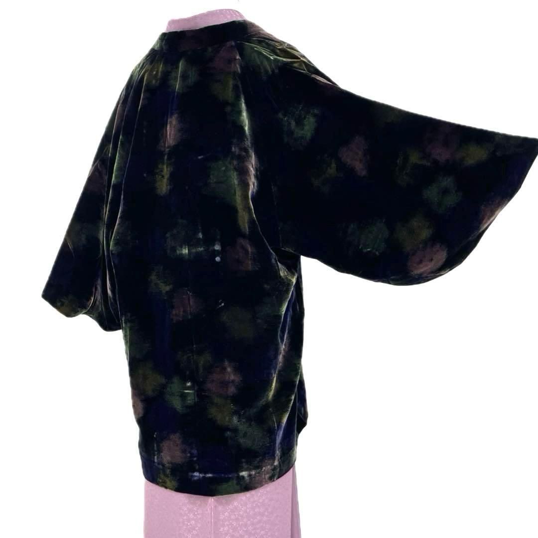 着物と帯 時流 コ251053◆ベルベットコート◆裄ロング 和装コート