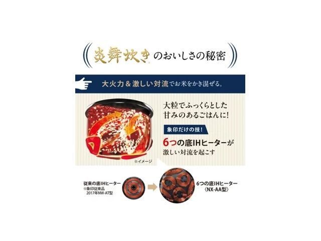 在庫有り 象印 圧力IH炊飯ジャー 炎舞炊き NX-AA 10 BZ 黒 10-BZ