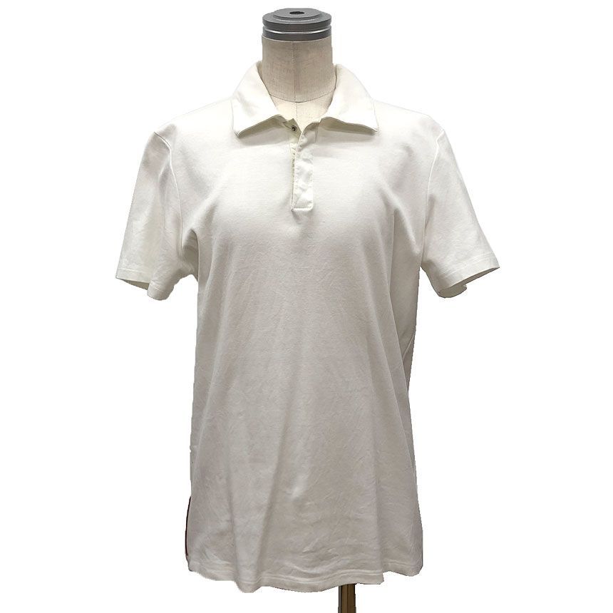 PRADA プラダ 半袖 ポロシャツ 白 ホワイト メンズ トップス アパレル 洋服 aq 12398