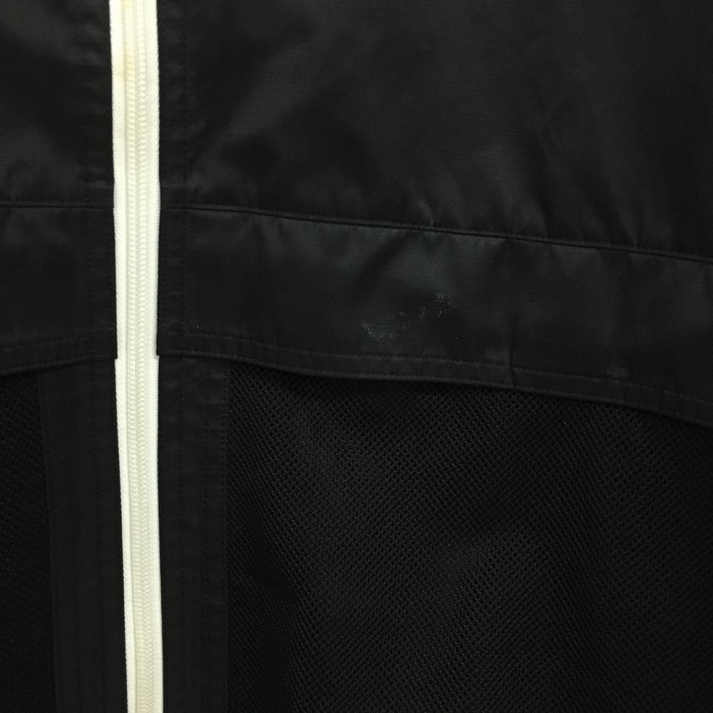 ジャックバニー ジップパーカー 黒×白 ダブルジップ 裏地メッシュ