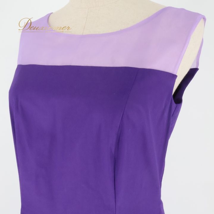 フラダンス 衣装 ワンピース ドレス アロハスタンダード パープル系