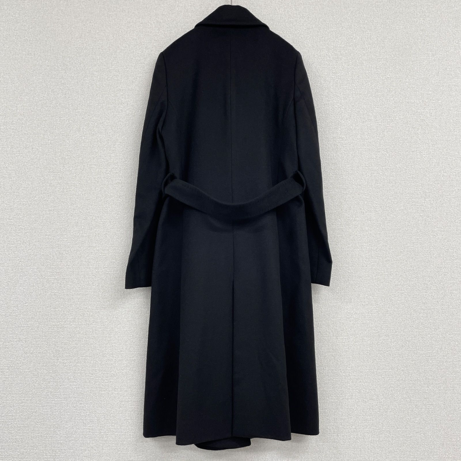 INED イネド ロングコート ベルト カシミヤ100％ ブラック 日本製