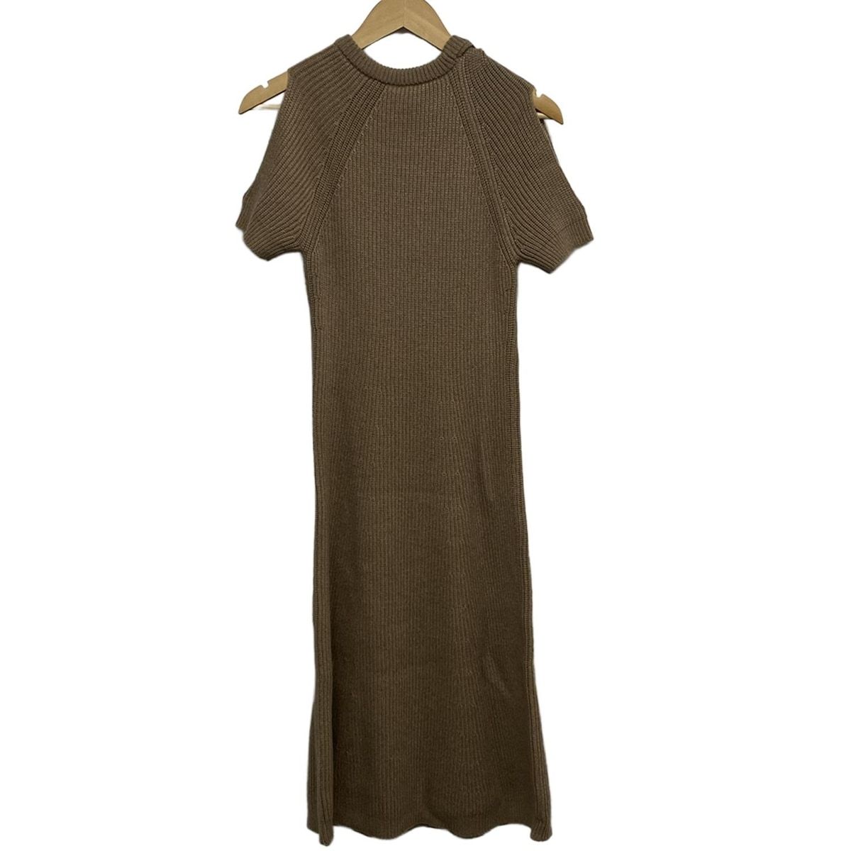 stellamccartney ステラマッカートニー ワンピース サイズXS レディース - ベージュ 半袖|ロング|ニット
