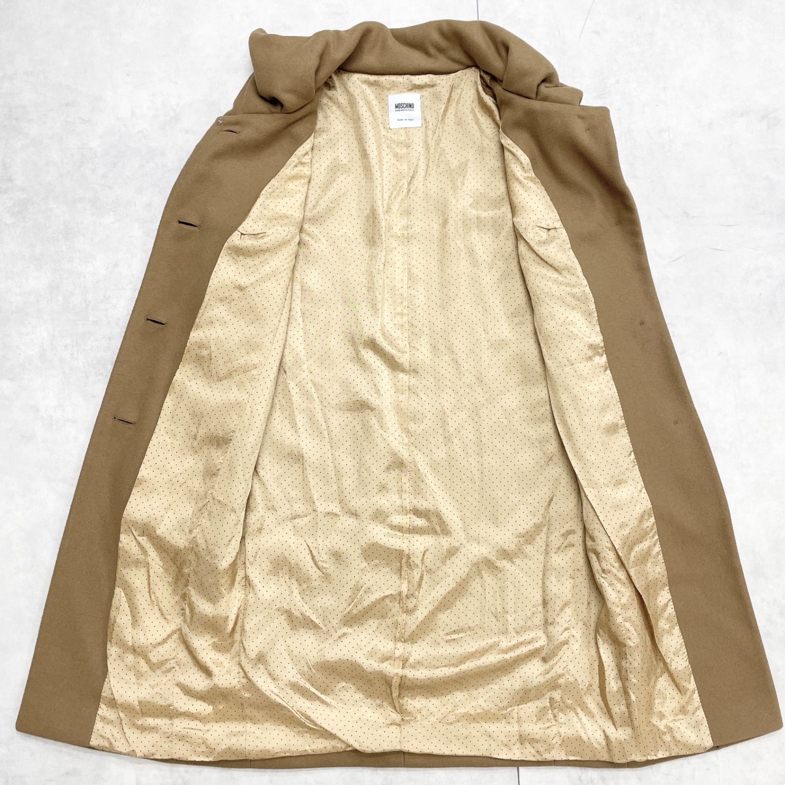 MOSCHINO モスキーノ ロングコート カシミヤ ウール ブラウン