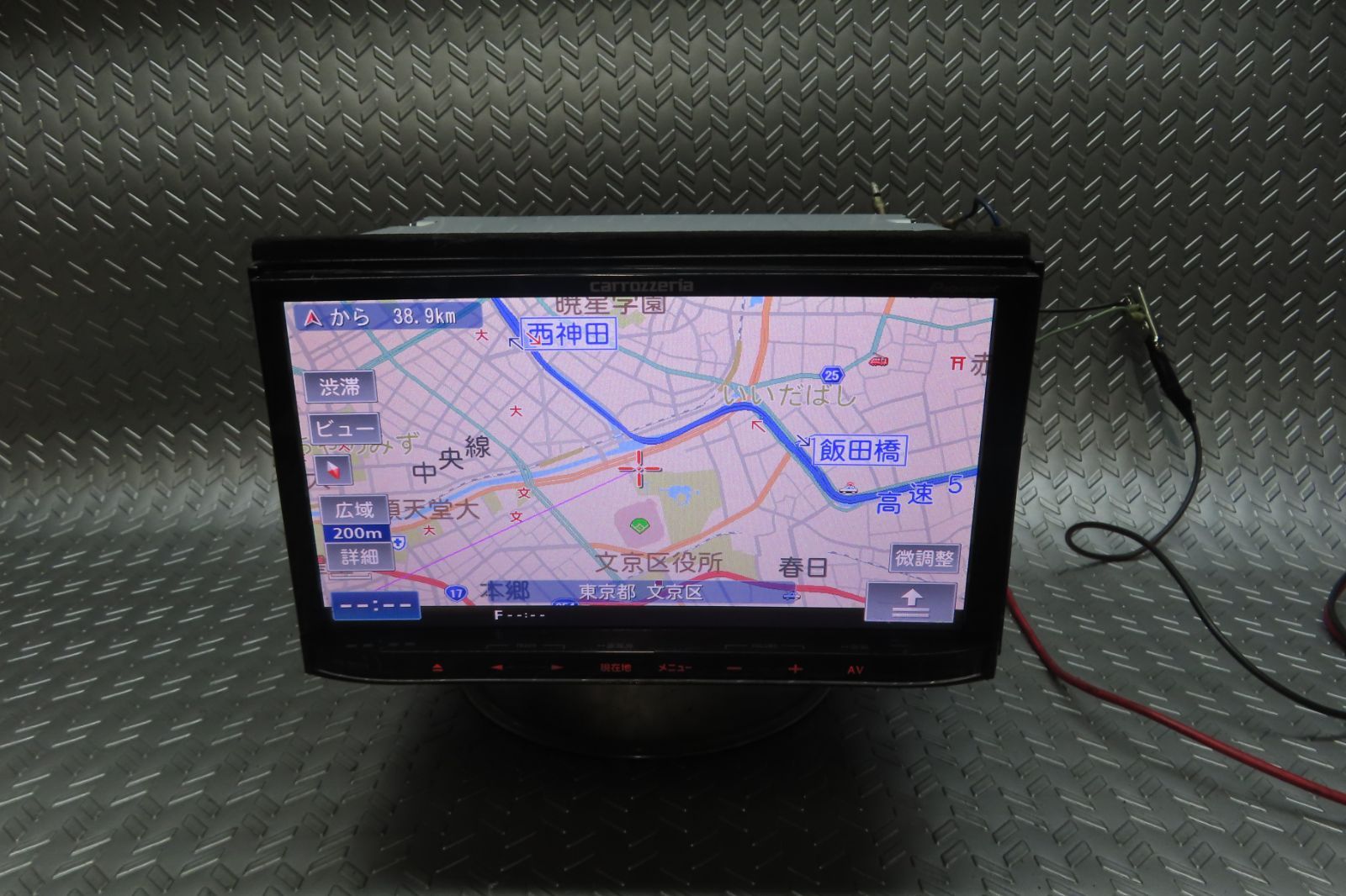 タッチパネル正常| 保証付 W 6866|カロッツェリア メモリーナビ AVIC-MRZ 09 TV地デジフルセグ内蔵 Bluetooth内蔵 TV視聴OK