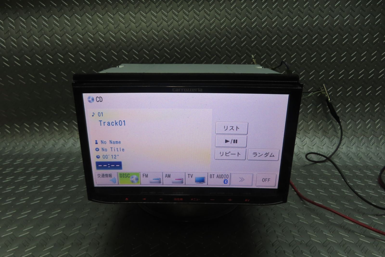 carrozzeria AVIC-MRZ09 タッチパネルのキャリブレーション調整