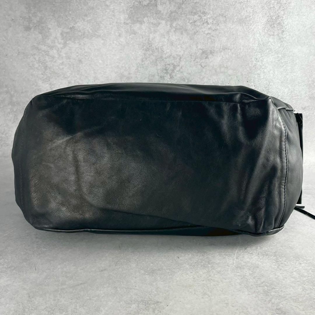 Y's ワイズ　ヨウジヤマモト　がま口ショルダーバッグ　ハンドバック　黒　レザー 極美品 Y's ワイズ Yohji Yamamoto ヨウジヤマモト Y2K 名作