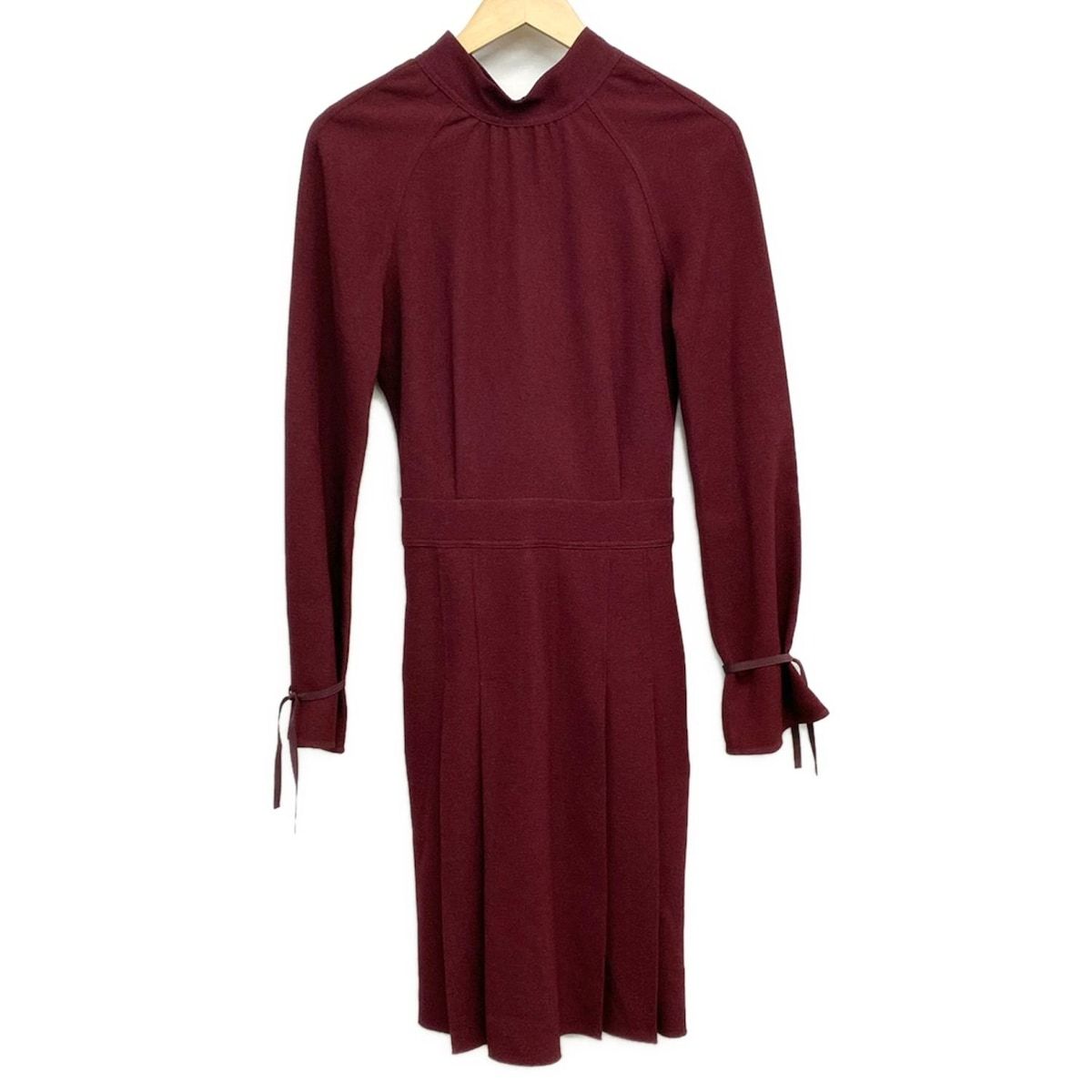 ヴィクトリアベッカム ワンピース サイズI 36 レディース - ボルドー 長袖|ロング