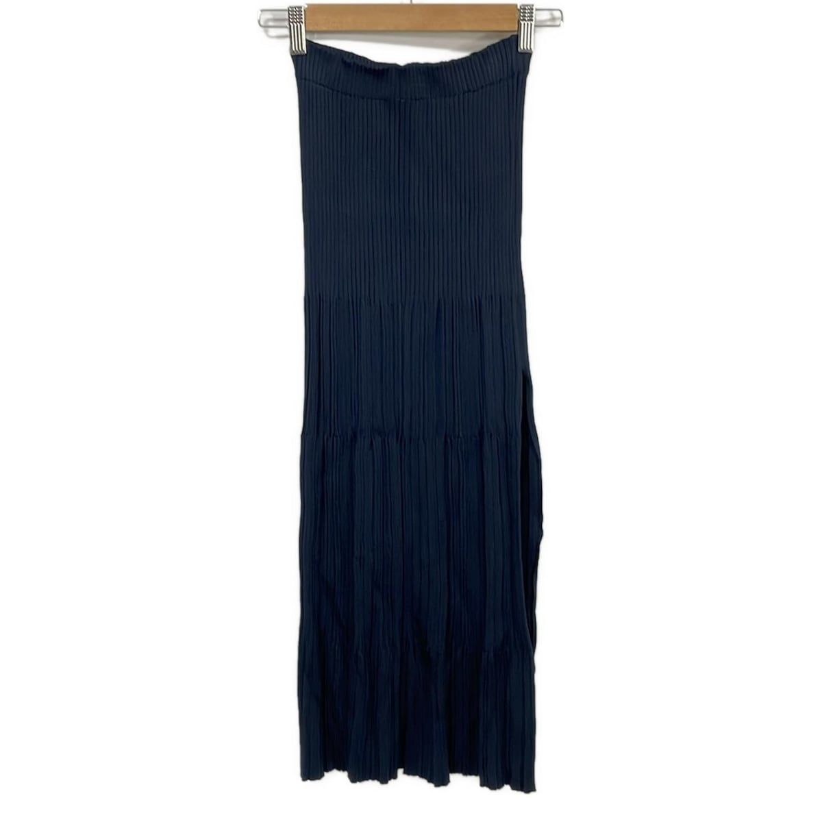 Chloe クロエ ロングスカート サイズXS レディース ネイビー マキシ丈 ニット