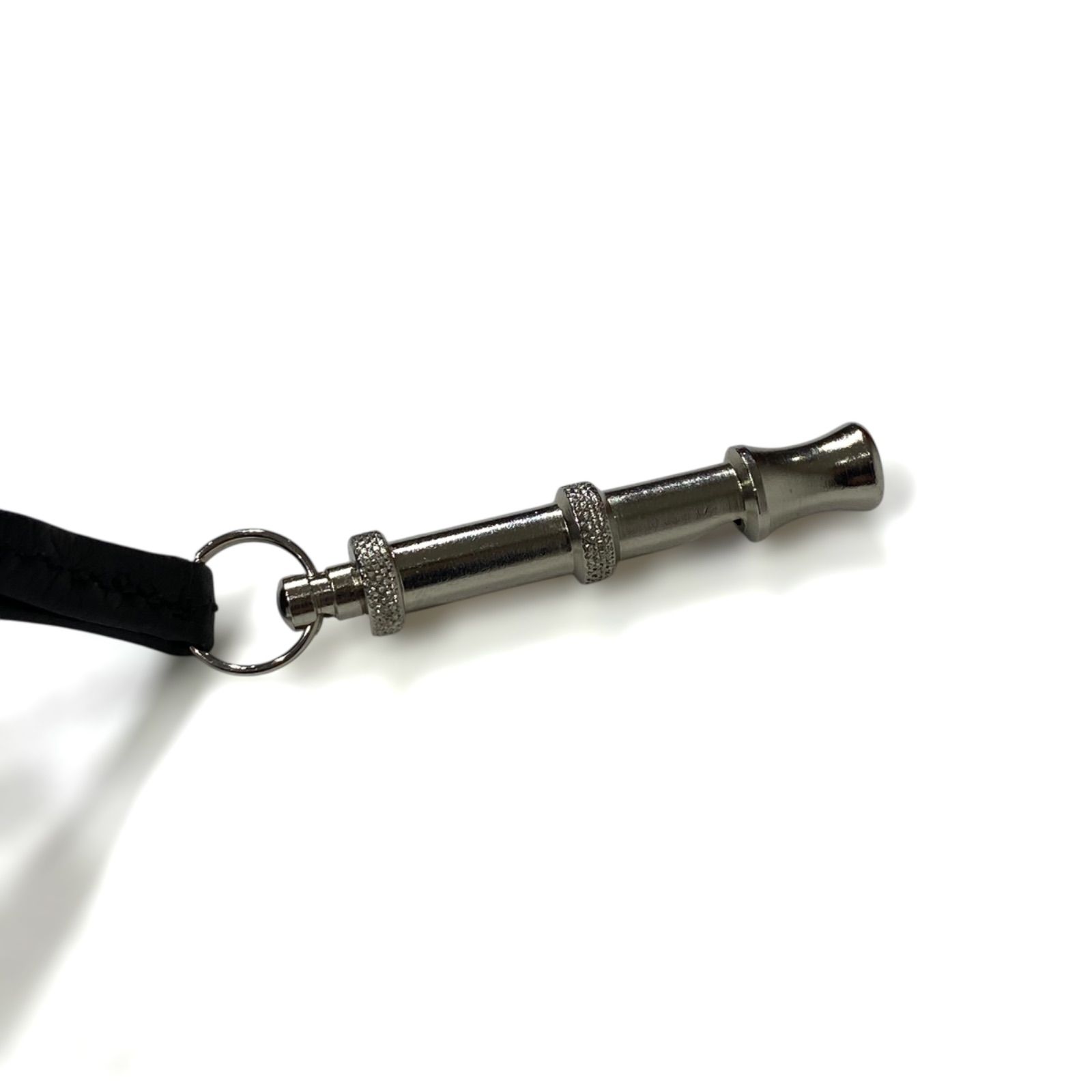 エルメス シフレ ホイッスル 犬笛 ネックレス シルバー×ブラック