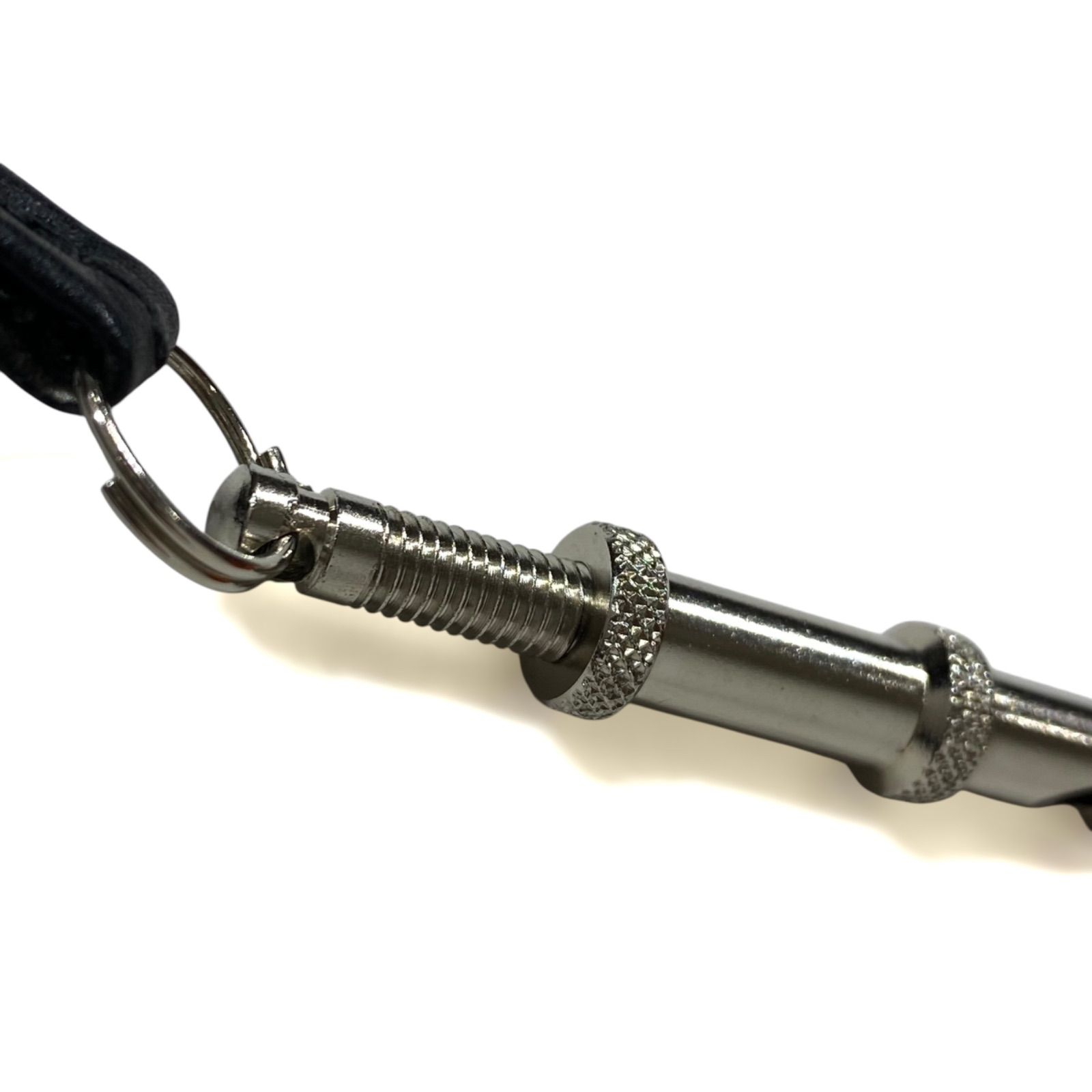 エルメス シフレ ホイッスル 犬笛 ネックレス シルバー×ブラック