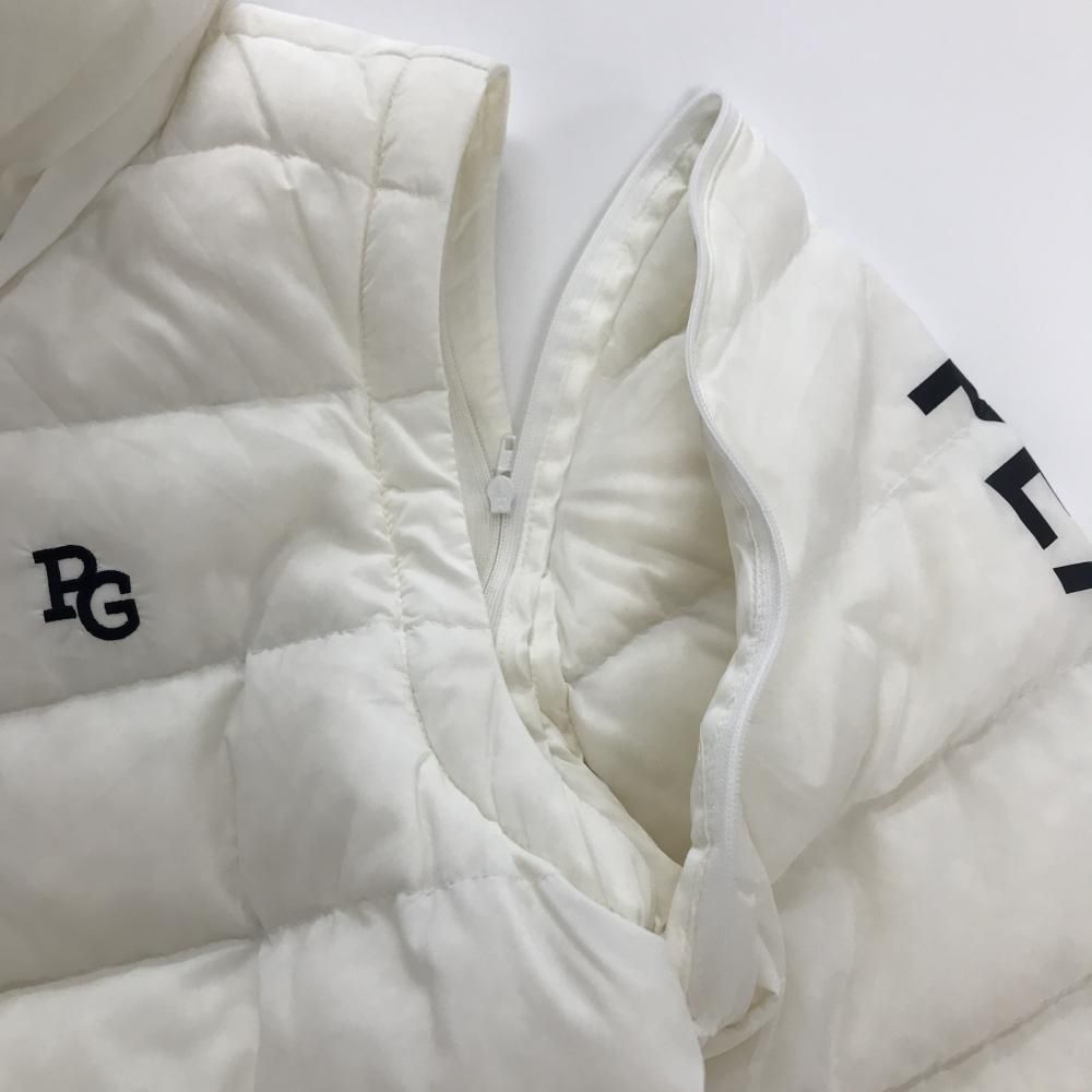 極美品 パーリーゲイツ 0 近年モデル 4way ダウンジャケット 撥水 ロゴ 超美品】パーリーゲイツ 4WAYダウンジャケット 白×ネイビー フード袖