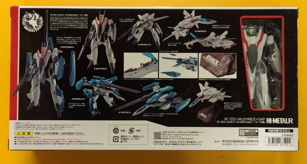 R VF-2SS HI-METAL バルキリーII ＋SAP（シルビー・ジーナ機 超時空