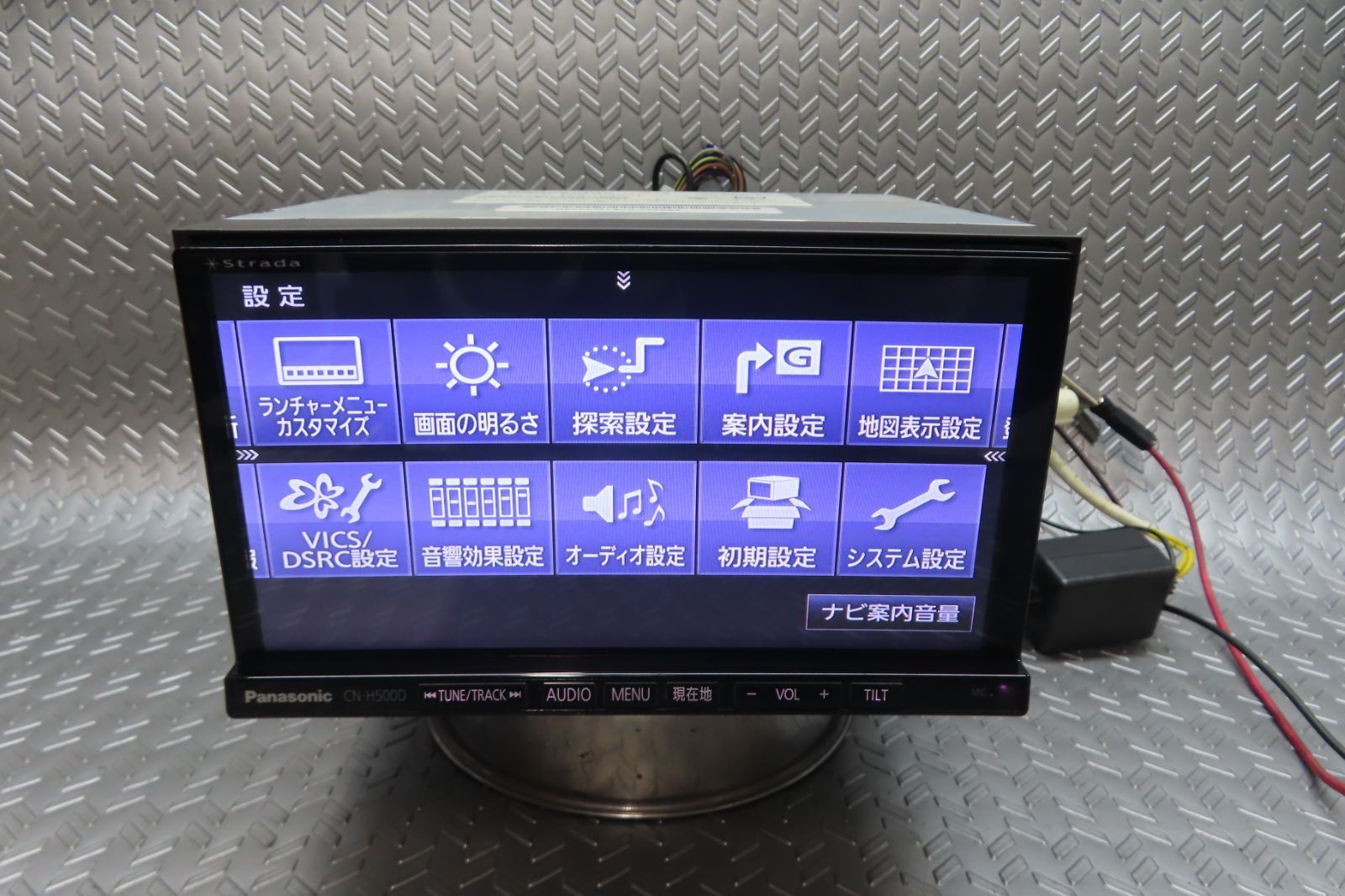 美品/完動品保証付☆W6869/パナソニック メモリーナビ CN-H500D TV地