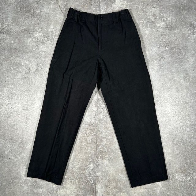 Y s For Men 00 2002 AW ワイズフォーメン MM-P 50-085 コットン リネン パンツ 黒 ブラック 日本製 Size 2