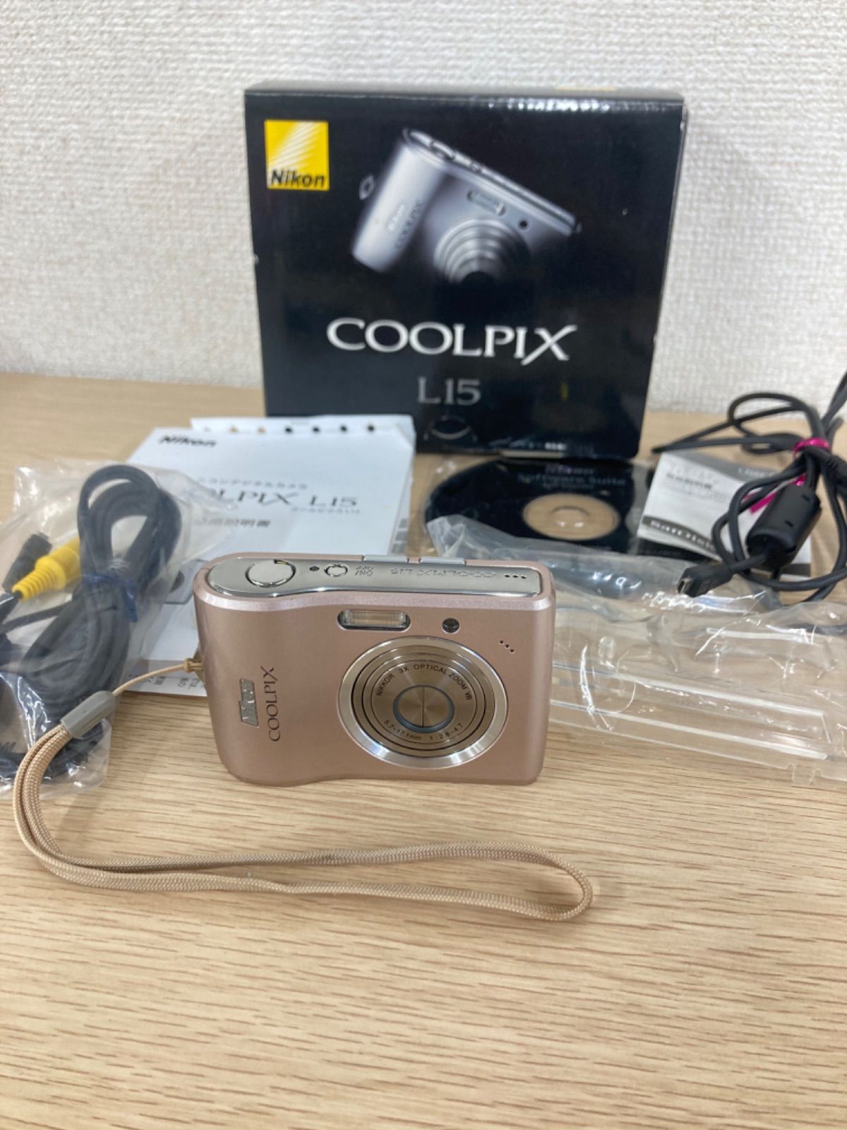 2 通電未確認 動作未確認 Nikon COOLPIX L15 電池部分サビ有り