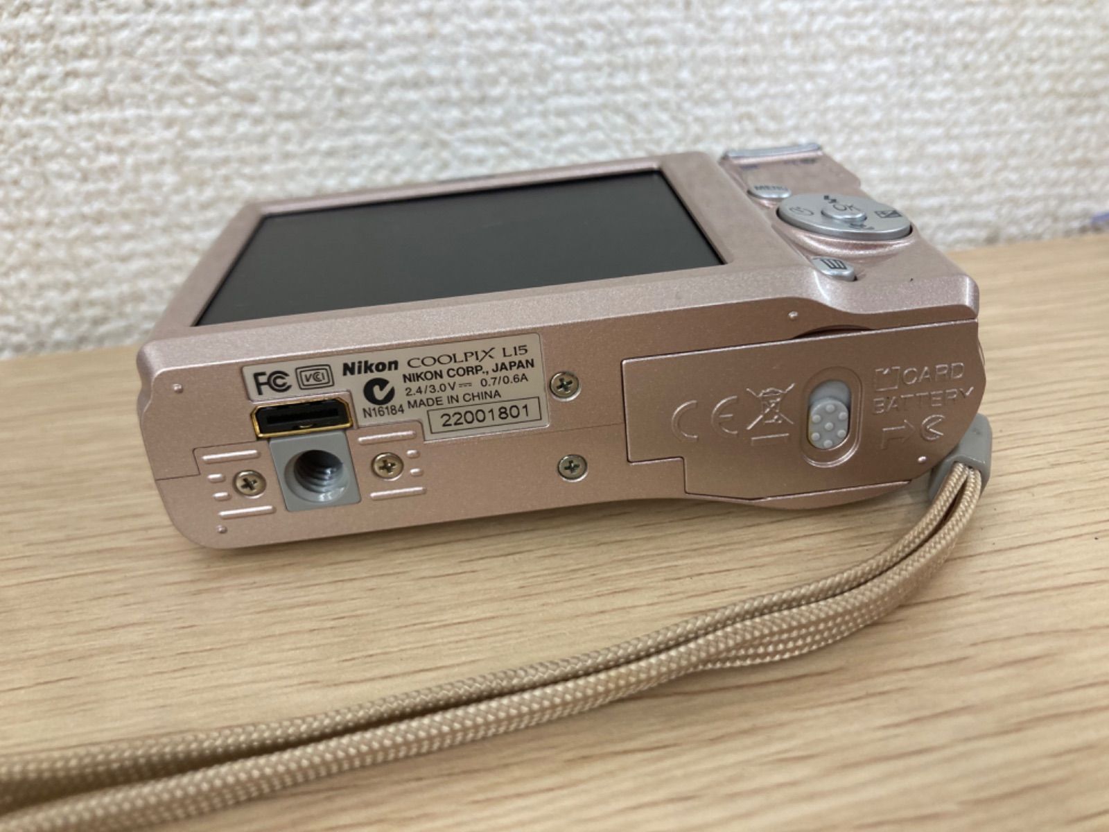 2 通電未確認 動作未確認 Nikon COOLPIX L15 電池部分サビ有り