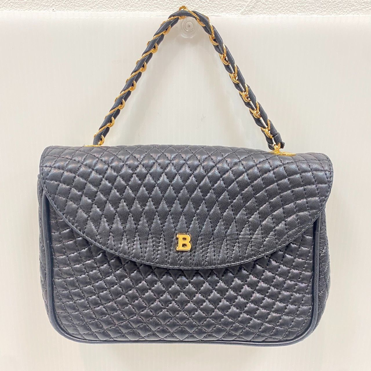 バリー キルティング チェーンショルダーバッグ 希少⁄極美品 BALLY 