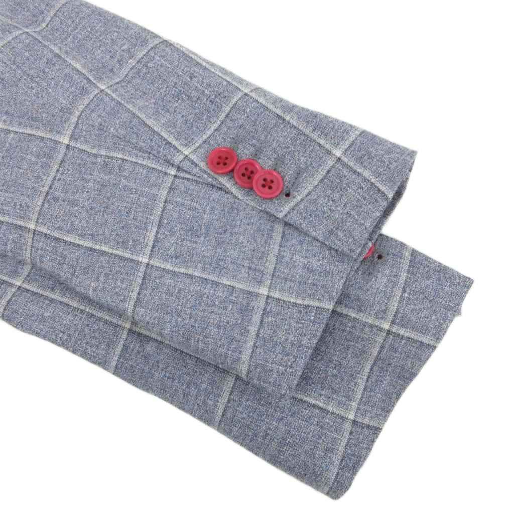 【中古】ウィズダムツール ロロピアーナ 美品 テーラードジャケット ブレザー ダブル 2B 絹 シルク混 麻 リネン混 ウィズダムツール wisdom tool ロロピアーナ Loro Piana 美品