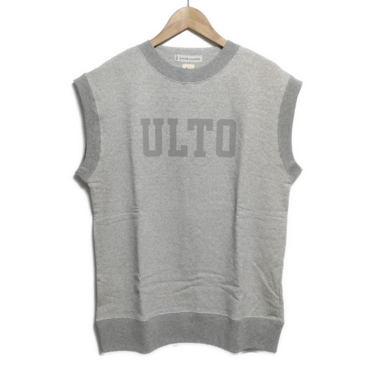 UNION LAUNCH ユニオンランチ チュニック サイズF レディース - ライトグレー×グレー クルーネック|TO UNITED ARROWS