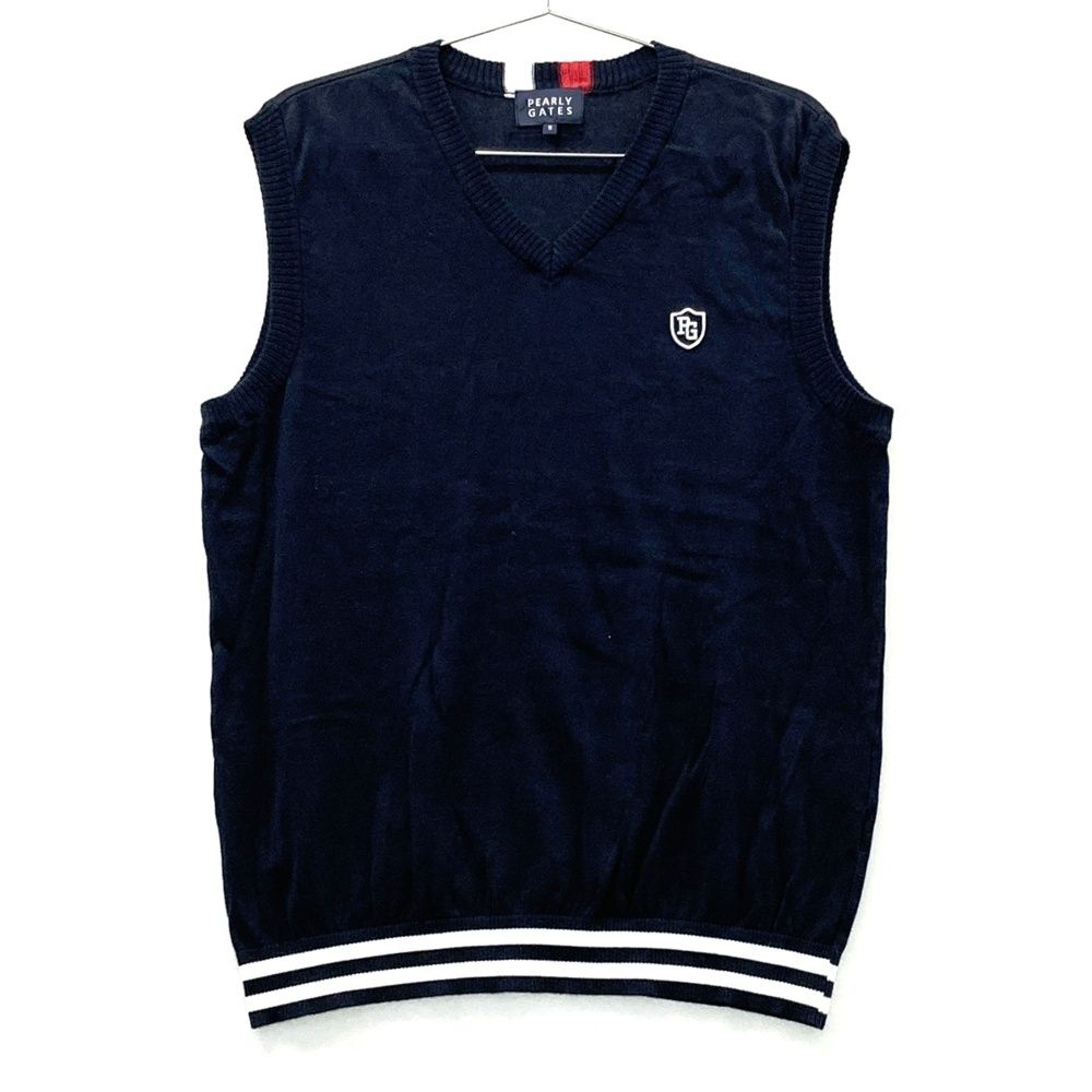 サイズ：5 PEARLY GATES パーリーゲイツ ニットベスト ネイビー系