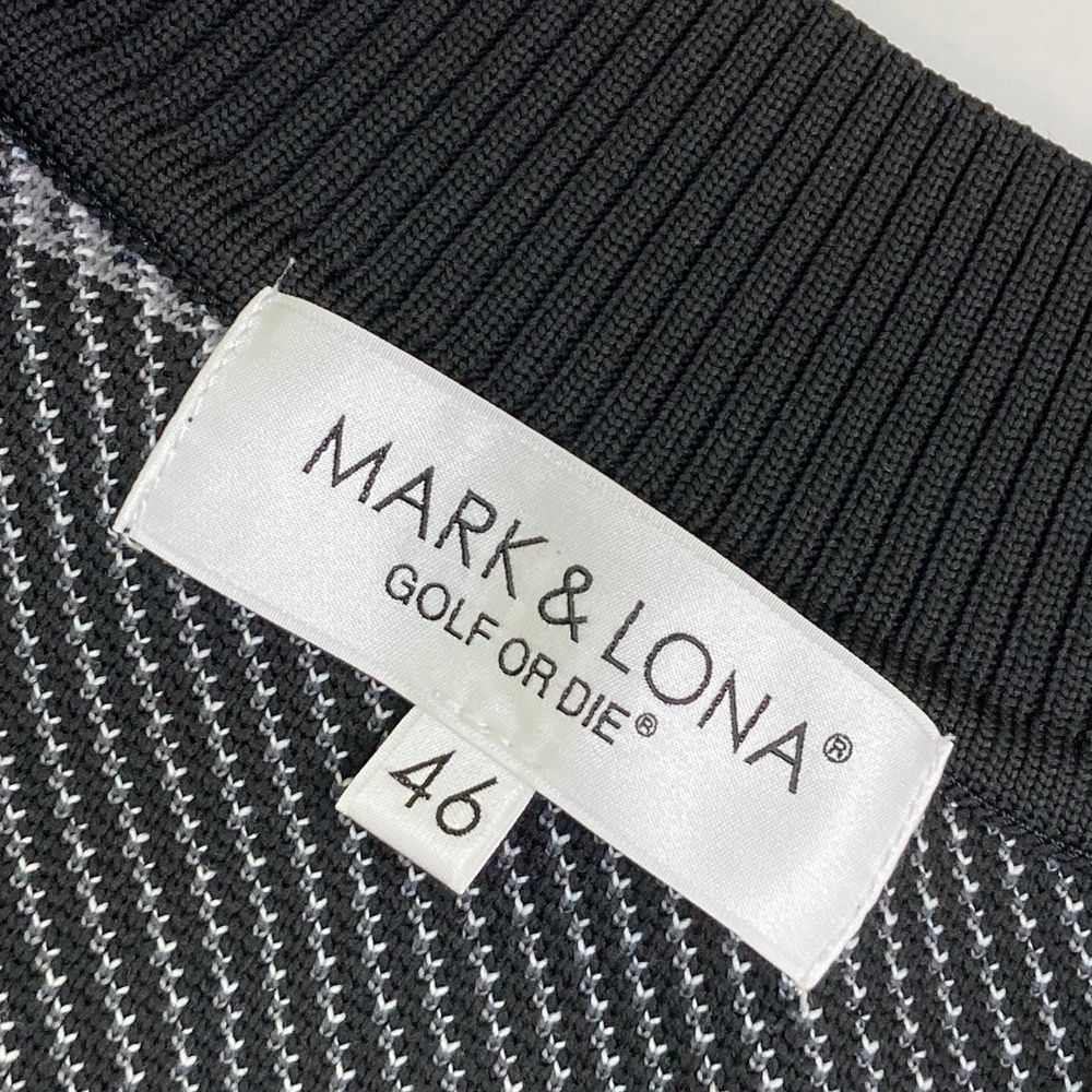 サイズ：46 MARK&LONA マークアンドロナ ニットベスト 総柄 ブラック系