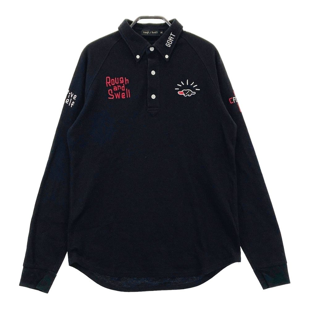 新品Rough & Swell ブラックボタンダウンシャツ 新品Rough & Swell ブラックボタンダウンシャツ ワイシャツ