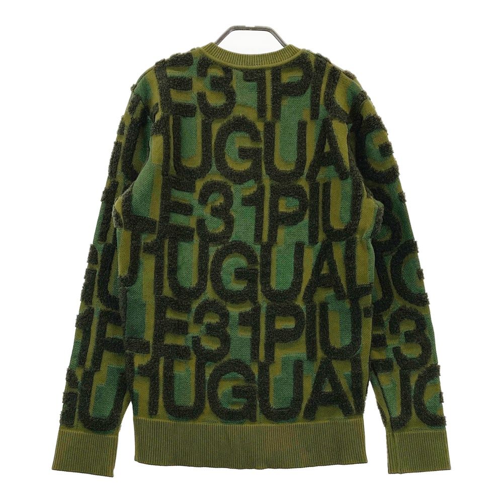 ★新品未使用　1PIU1UGUALE3　ゴルフニットポロシャツ　IV　グリーン系 サイズ：3 1PIU1UGUALE3 GOLF GRK054 Vネック ニット セーター