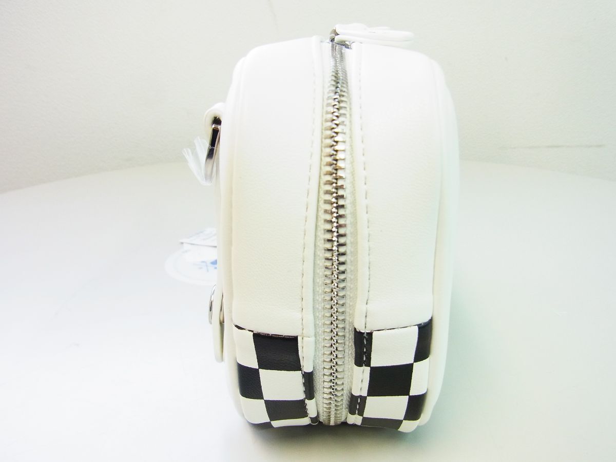 正規 MARK-LONA マーク＆ロナ Ever Shoulder Pouch 2 way スカルロゴポーチ MLS-5 A-SB 23 ホワイト白 店頭 B品汚れ有