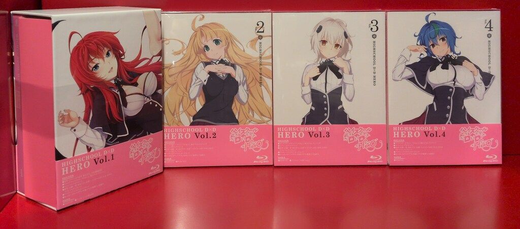 アニメBlu ray ハイスクールD D HERO 初回全4巻セット ２～４巻