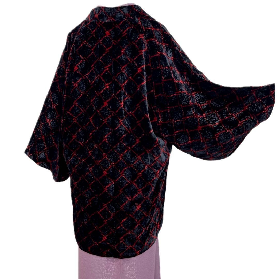 着物と帯 時流 コ251045◆ベルベットコート◆裄ロング ♥品