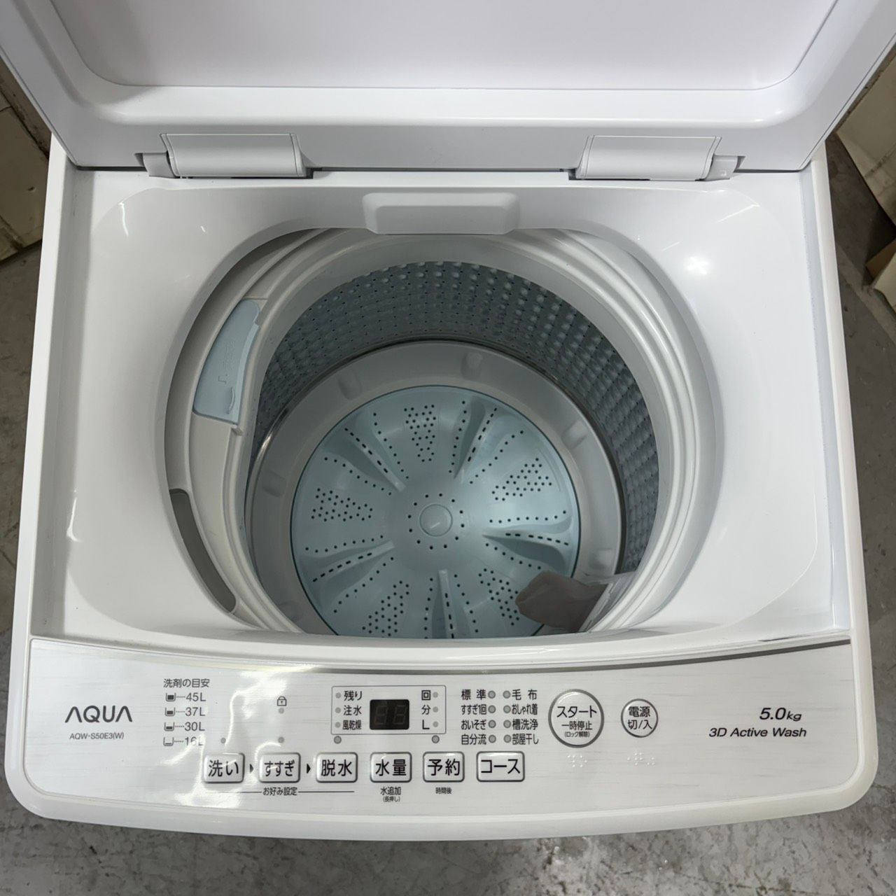全国送料無料！美品 AQUA 5.0kg洗濯機 AQW-S50E3 24年製 2024年製】 AQUA アクア AQW-S50E3 洗濯機 5.0kg - メルカリ
