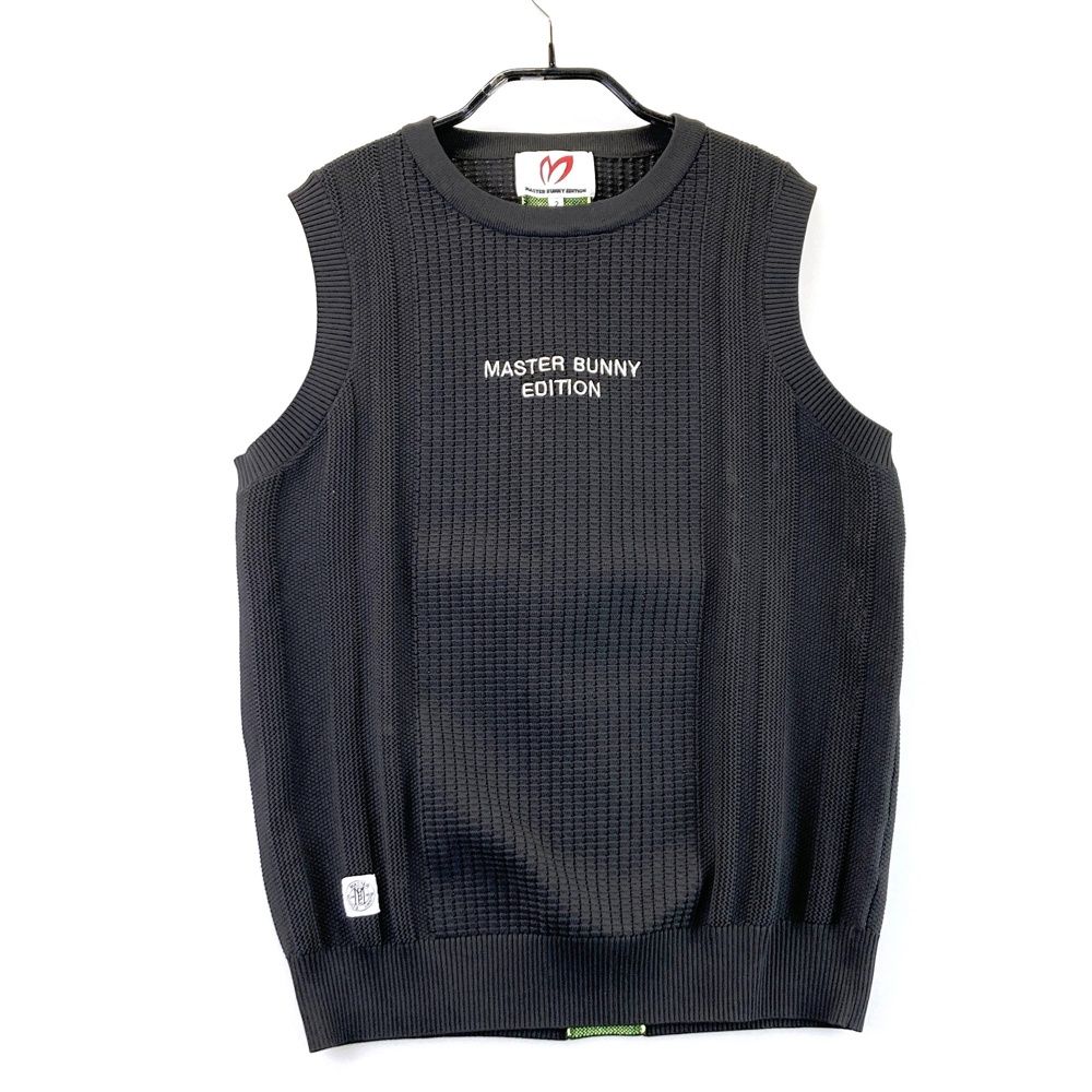 サイズ 2 MASTER BUNNY EDITION マスターバニーエディション 2025年モデル ニットベスト ブラウン系 ゴルフウェア レディース ストスト
