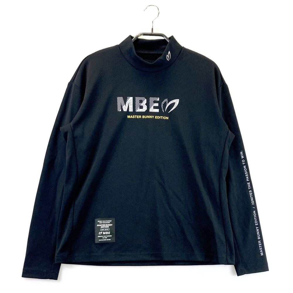 サイズ 0 MASTER BUNNY EDITION マスターバニーエディション 2025年モデル ハイネック長袖Tシャツ ブラック系 ゴルフウェア レディース ストスト
