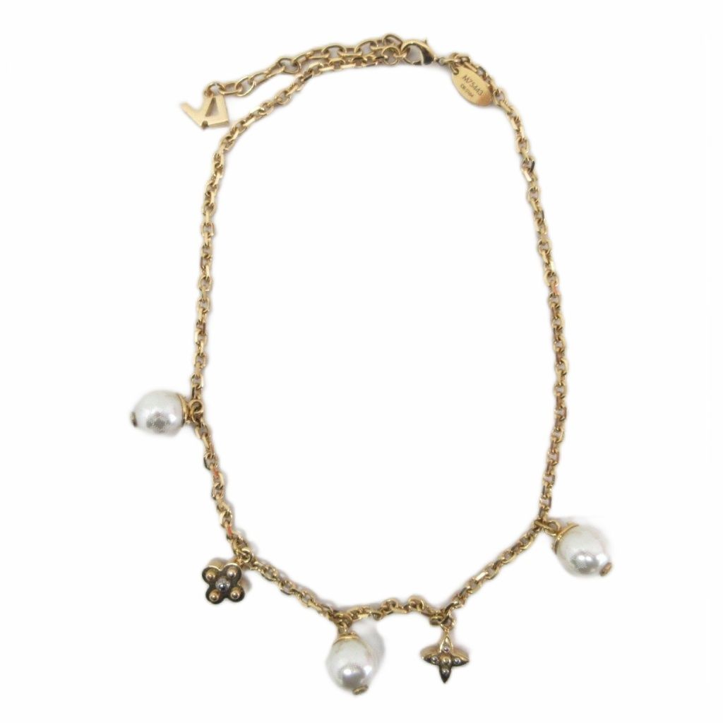 LOUIS VUITTON ルイ・ヴィトン フラワーチャーミーパール ネックレス ルイヴィトン LOUIS VUITTON フラワーチャーミーパールネックレス