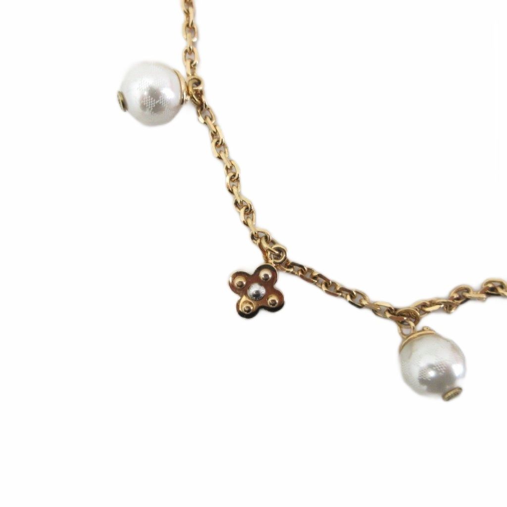 ルイヴィトン LOUIS VUITTON フラワーチャーミーパールネックレス