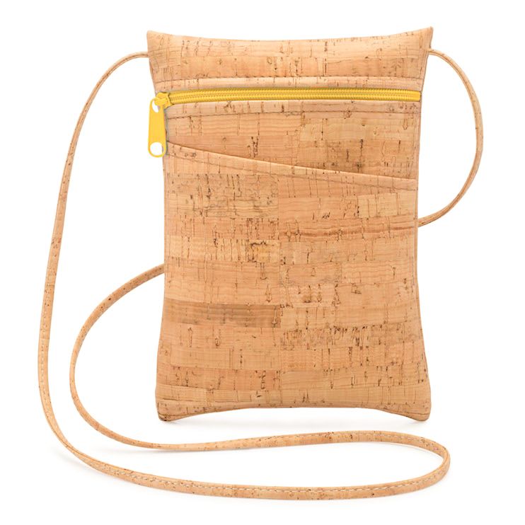 イエロー Be Lively Mini ビーライブリーミニ ～天然コルクレザーのサコッシュバッグ～
