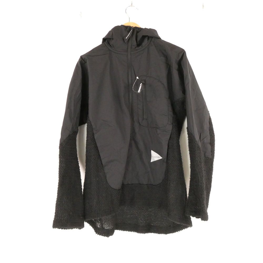 and wander アンドワンダー 574-3241023 alpha direct hoodie ハーフジップフリースパーカー WS ポリエステル ナイロン フーディー トップス アウトドア レディース