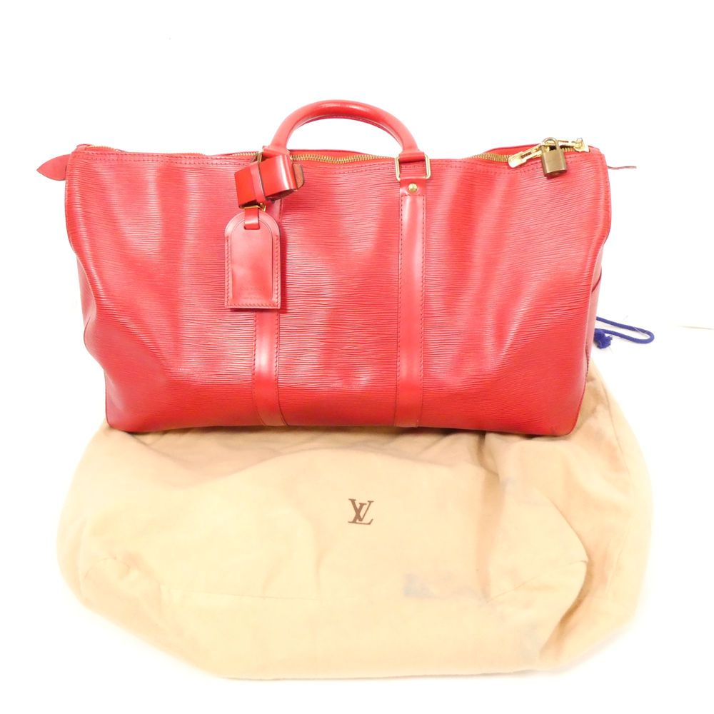 LOUIS VUITTON ルイヴィトン M 42967 エピ キーポル 50 ボストンバッグ 旅行鞄 トラベル レディース