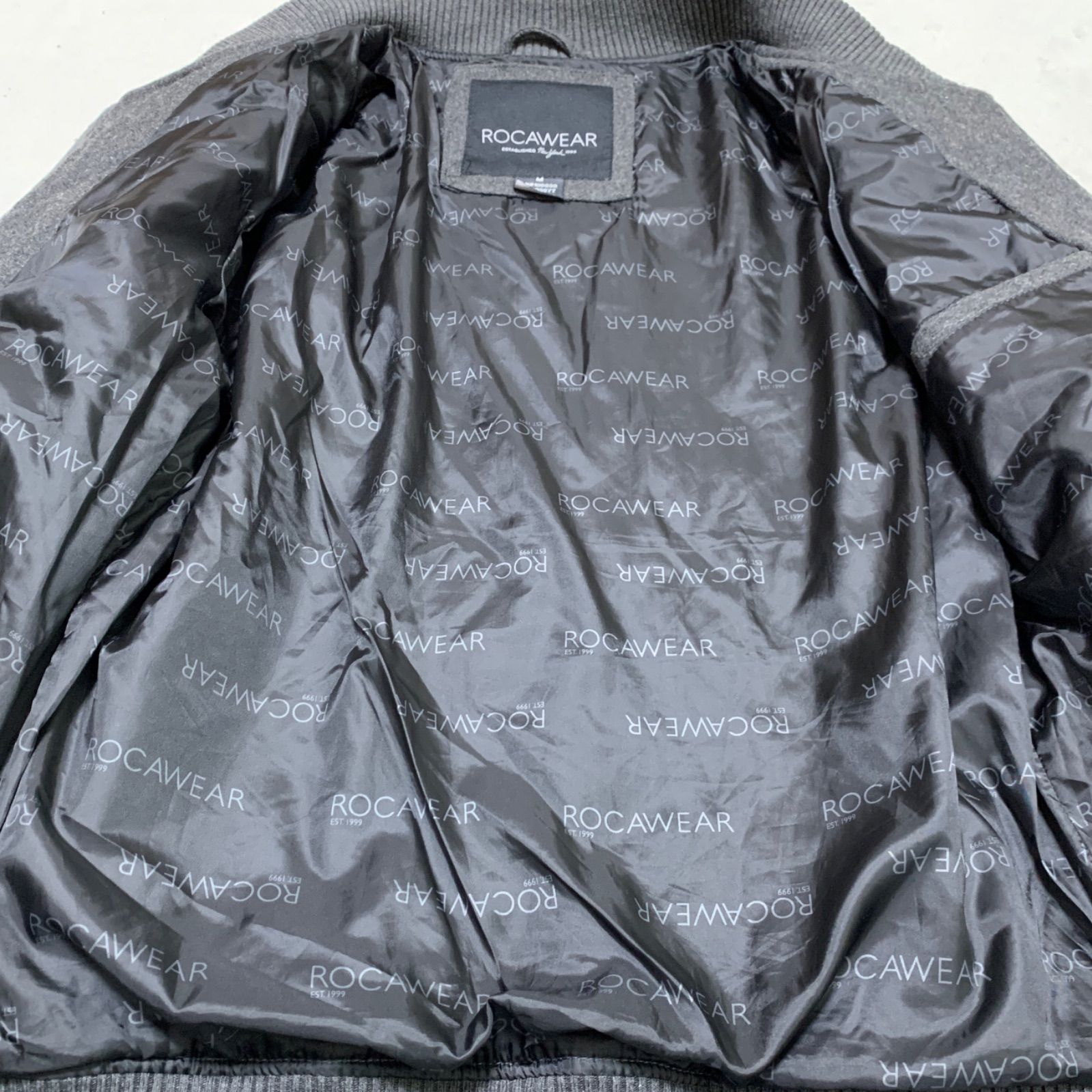 ROCAWEAR ボンバージャケット パデッドジャケット ブルゾン ウール