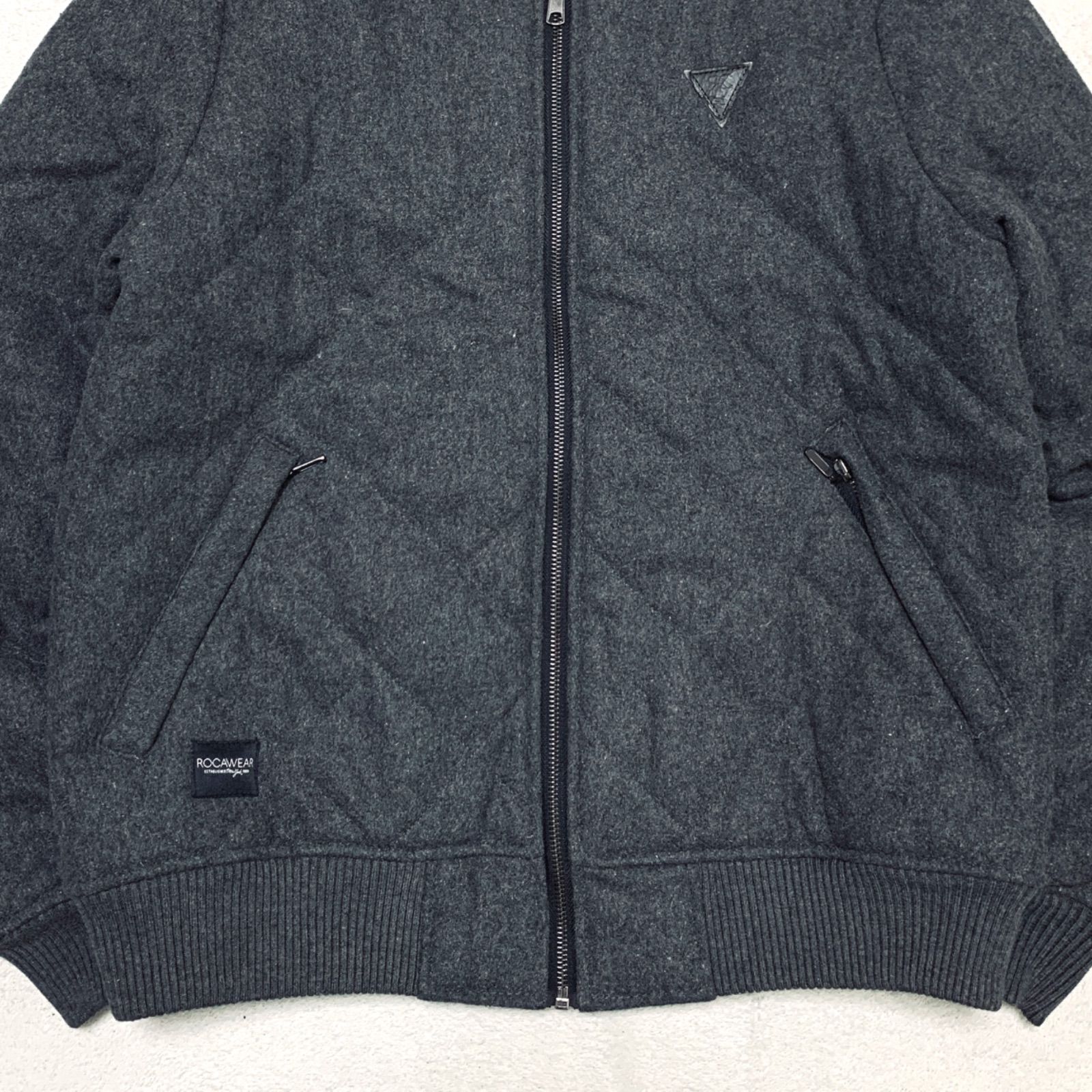 ROCAWEAR ボンバージャケット パデッドジャケット ブルゾン ウール